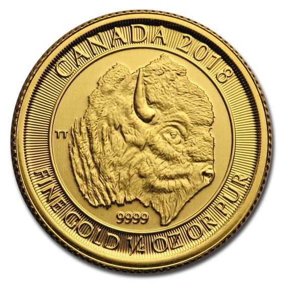 2018 Canada 1/4 oz Gold Buffalo BU