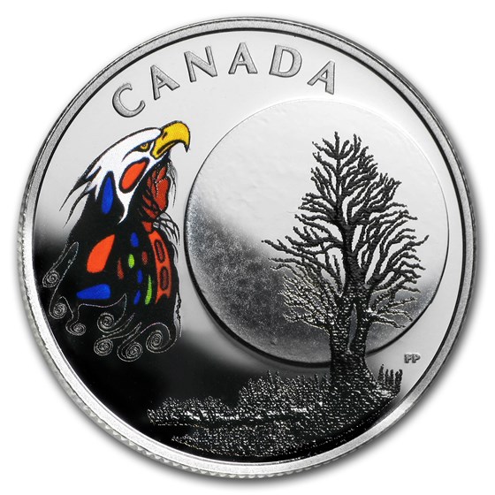 2018 Canada 1/4 oz Silver $3 The Thirteen Teachings Spirit Moon 2018 Canada 1/4 oz Silver $3 The Thirteen Teachings Spirit Moon