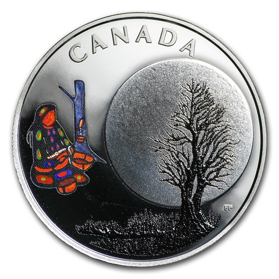 2018 Canada 1/4 oz Silver $3 The Thirteen Teachings Sugar Moon 2018 Canada 1/4 oz Silver $3 The Thirteen Teachings Sugar Moon