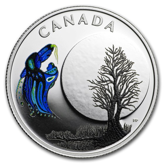 2018 Canada 1/4 oz Silver $3 Thirteen Teachings Big Spirit Moon 2018 Canada 1/4 oz Silver $3 Thirteen Teachings Big Spirit Moon