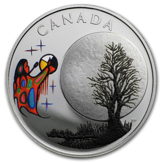 2018 Canada 1/4 oz Silver $3 Thirteen Teachings Freezing Moon 2018 Canada 1/4 oz Silver $3 Thirteen Teachings Freezing Moon