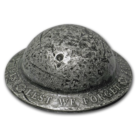 2018 Canada 1.5 oz Silver $25 Lest We Forget Helmet 2018 Canada 1.5 oz Silver $25 Lest We Forget Helmet