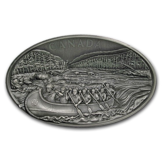2018 Canada 1 kilo Silver $250 The Voyageurs Concave (UHR) 2018 Canada 1 kilo Silver $250 The Voyageurs Concave (UHR)
