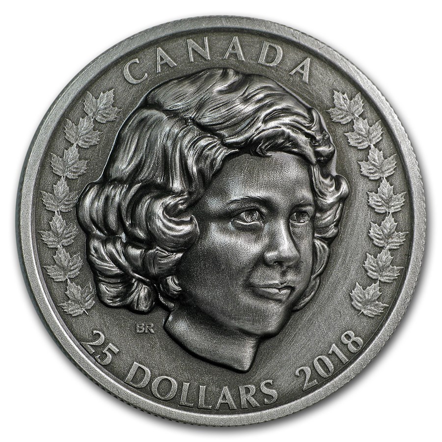 2018 Canada 1 oz Ag $25 Queen Elizabeth II: The Young Princess