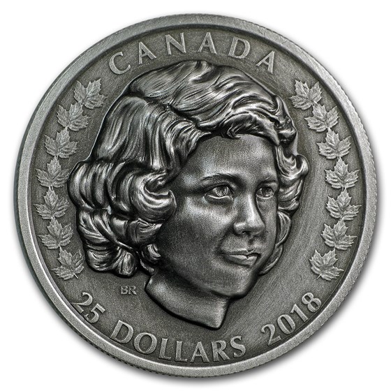 2018 Canada 1 oz Ag $25 Queen Elizabeth II: The Young Princess 2018 Canada 1 oz Ag $25 Queen Elizabeth II: The Young Princess