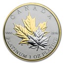 2018 Canada 1 oz Platinum $300 Maple Leaf Forever