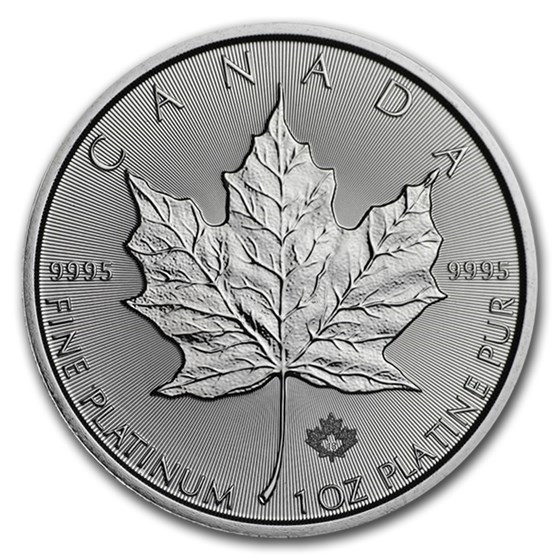 2018 Canada 1 oz Platinum Maple Leaf BU
