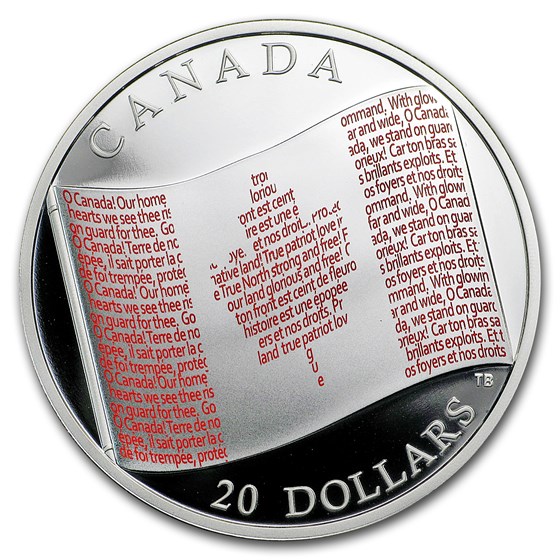2018 Canada 1 oz Silver $20 Canadian Flag 2018 Canada 1 oz Silver $20 Canadian Flag