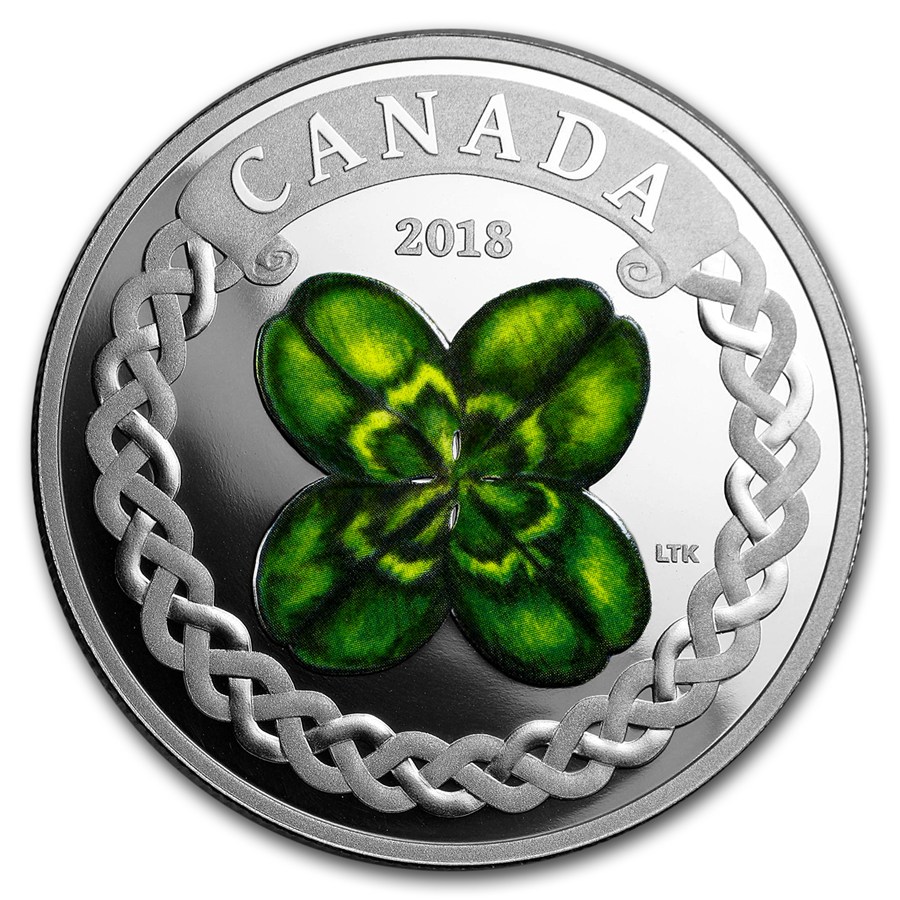 Buy 2018 Canada 1 oz Silver $20 Four-Leaf Clover Proof | APMEX