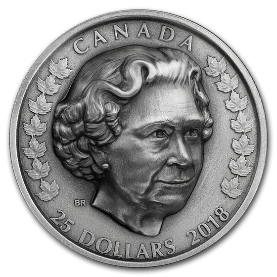 2018 Canada 1 oz Silver $25 Queen Elizabeth II: Matriarch 2018 Canada 1 oz Silver $25 Queen Elizabeth II: Matriarch