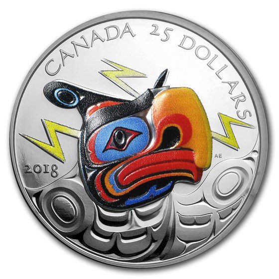 2018 Canada 1 oz Silver $25 Thunderbird 2018 Canada 1 oz Silver $25 Thunderbird