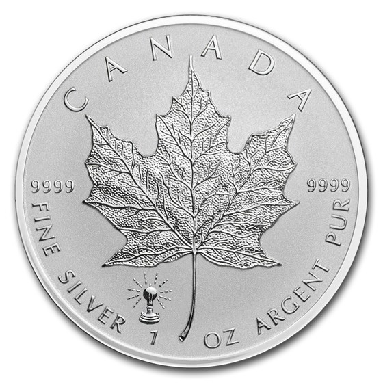 2018 Canada 1 oz Silver Maple Leaf Edison Light Bulb Privy 2018 Canada 1 oz Silver Maple Leaf Edison Light Bulb Privy