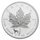 2018 Canada 1 oz Silver Maple Leaf Lunar Dog Privy BU