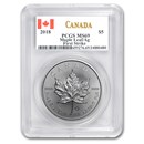 2018 Canada 1 oz Silver Maple Leaf MS-69 PCGS (FirstStrike®)