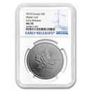 2018 Canada 1 oz Silver Maple Leaf MS-70 NGC (Early Release)