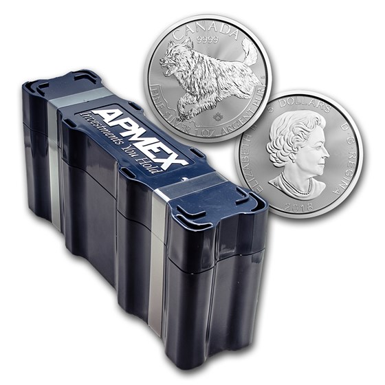 2018 Canada 100-Coin Silver Predator Wolf APMEX Mini Monster Box 2018 Canada 100-Coin Silver Predator Wolf APMEX Mini Monster Box
