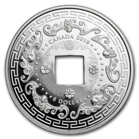 2018 Canada 2/3 oz Silver $8 Good Luck Charms: Five Blessings 2018 Canada 2/3 oz Silver $8 Good Luck Charms: Five Blessings