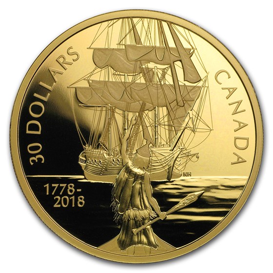 2018 Canada 2 oz Silver $30 Captain Cook and the HMS Resolution 2018 Canada 2 oz Silver $30 Captain Cook and the HMS Resolution