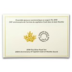 2018 Canada 240th Anniv Captain Cook at Nootka Sound Proof Set