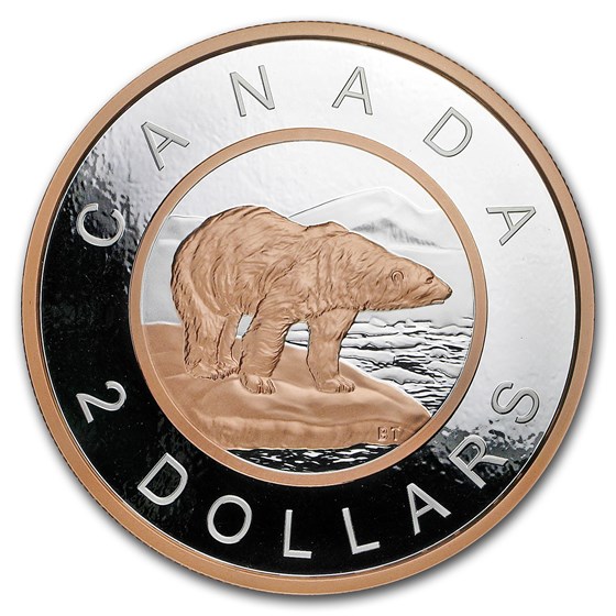 2018 Canada 5 oz Silver Big Coin Series Polar Bear (2 Dollars) 2018 Canada 5 oz Silver Big Coin Series Polar Bear (2 Dollars)