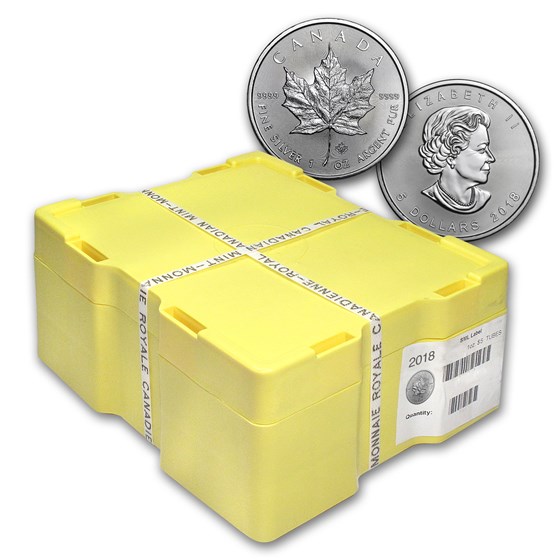 2018 Canada 500-Coin Silver Maple Leaf Monster Box (Sealed)