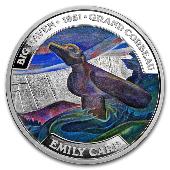 2018 Canada 6 oz Silver $50 Famous Canadian Art: Emily Carr 2018 Canada 6 oz Silver $50 Famous Canadian Art: Emily Carr