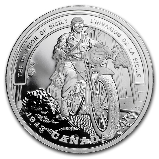 2018 Canada Ag $20 WWII Battlefront Series: Invasion of Sicily 2018 Canada Ag $20 WWII Battlefront Series: Invasion of Sicily