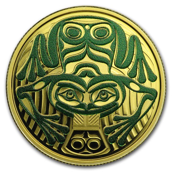 2018 Canada Gold $100 Frog Reveals a Gift 2018 Canada Gold $100 Frog Reveals a Gift