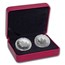 2018 Canada Silver Proof/Reverse Proof Maple Leaf 2-Coin Set