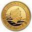2018 Cayman Islands 1 oz Gold Marlin Proof (Colorized, Box & COA)