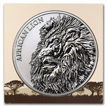 レア★2018年 チャド共和国『曼荼羅アート ライオン』1オンス シルバー Buy 2018 Chad 1 oz Silver African Lion BU | APMEX