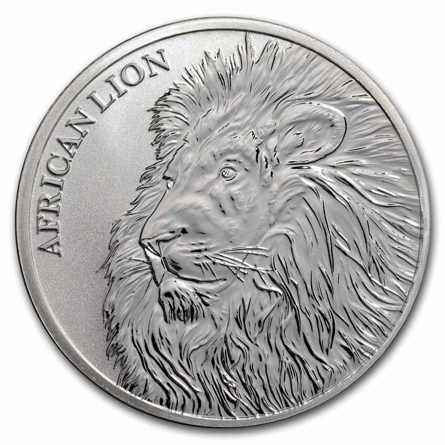 2018 Chad 1 oz Silver African Lion (BU)