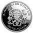 2018 Chad 1 oz Silver Mandala Rhino (MintDirect® Premier Single)