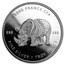 2018 Chad 1 oz Silver Mandala Rhino (MintDirect® Premier Single)