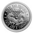 2018 China 1 oz Silver Kiangnan Dragon Dollar Restrike (PU)