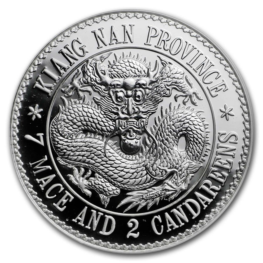 Buy 18 China 1 Oz Silver Kiangnan Dragon Dollar Restrike Pu Apmex