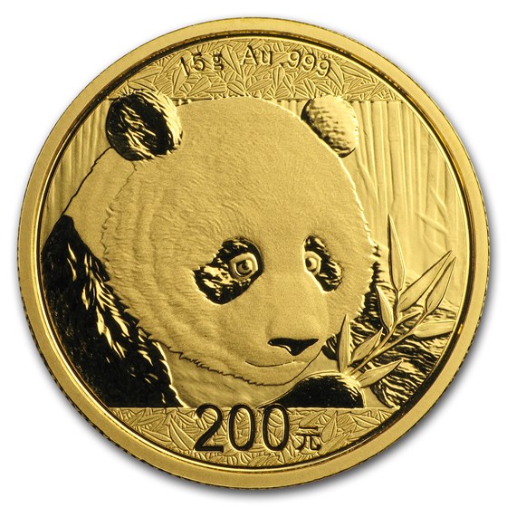 2018 China 15 gram Gold Panda BU (Sealed) 2018 China 15 gram Gold Panda BU (Sealed)