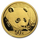2018 China 3 gram Gold Panda BU (Sealed)