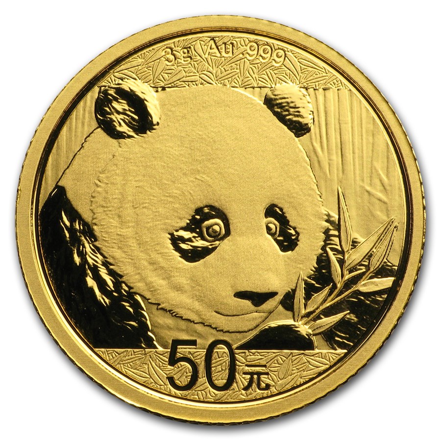 2018 China 3 gram Gold Panda BU (Sealed)