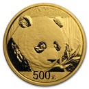 2018 China 30 gram Gold Panda BU (Sealed)