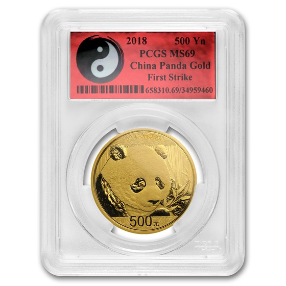 2018 China 30 Gram Gold Panda MS-69 PCGS (FS, Yin-Yang) 2018 China 30 Gram Gold Panda MS-69 PCGS (FS, Yin-Yang)