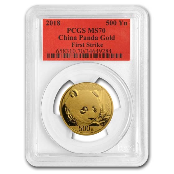 2018 China 30 gram Gold Panda MS-70 PCGS (FS)