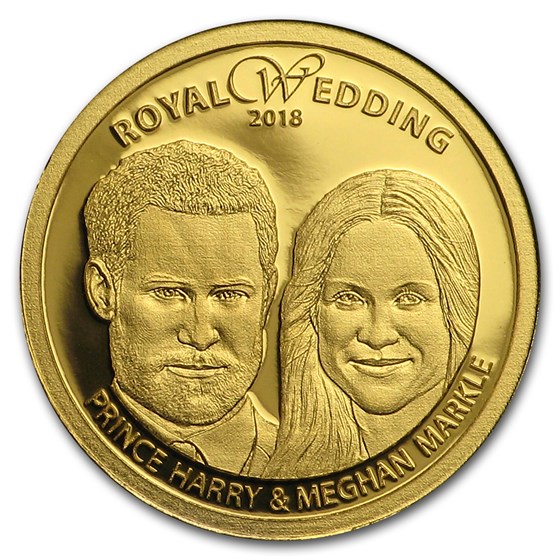 2018 Cook Islands 1/100 oz Gold Royal Wedding: Harry and Meghan 2018 Cook Islands 1/100 oz Gold Royal Wedding: Harry and Meghan