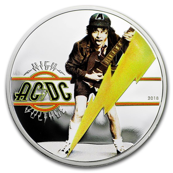 2018 Cook Islands 1/2 oz Silver AC/DC High Voltage Proof 2018 Cook Islands 1/2 oz Silver AC/DC High Voltage Proof
