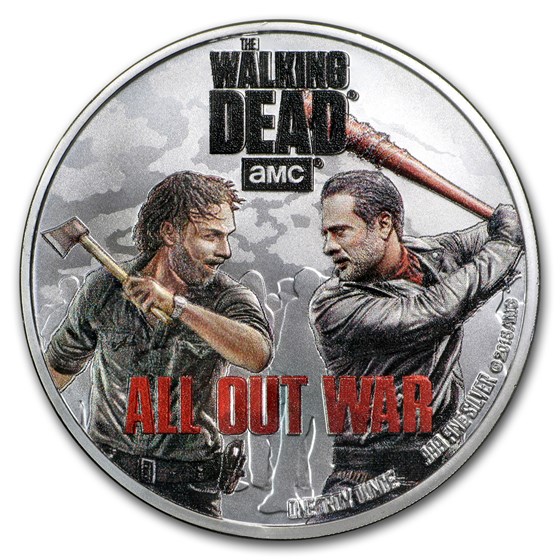 2018 Cook Islands 1 oz Silver $2 AMC Walking Dead Coin 2018 Cook Islands 1 oz Silver $2 AMC Walking Dead Coin