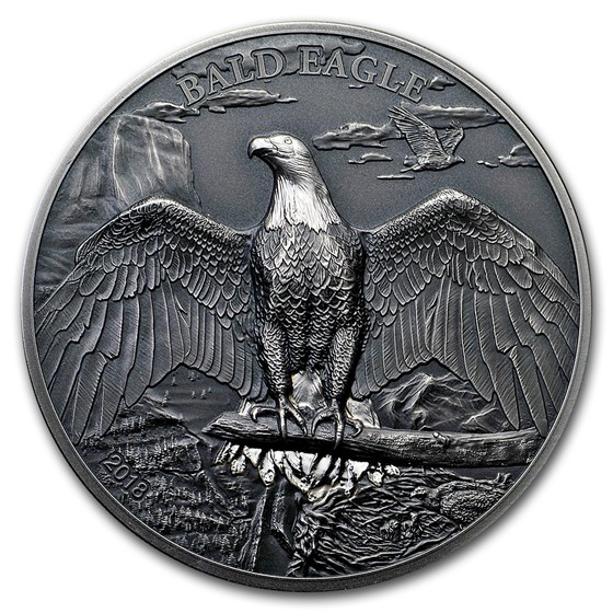 2018 Cook Islands 1 oz Silver High Relief Animals (Bald Eagle) 2018 Cook Islands 1 oz Silver High Relief Animals (Bald Eagle)