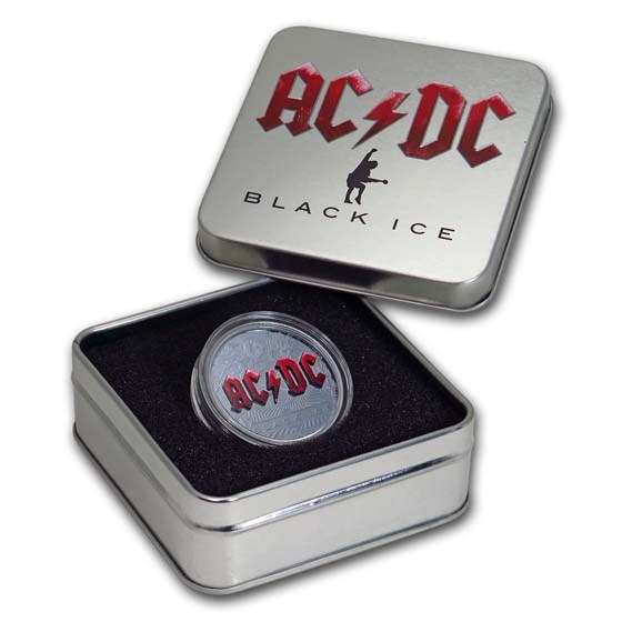 Buy 2018 Cook Islands 2 oz Silver AC/DC Black Ice Proof (No COA) | APMEX