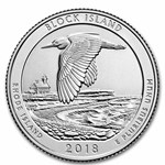 2018-D ATB Quarter Block Island Wildlife Refuge BU 40-Coin Roll