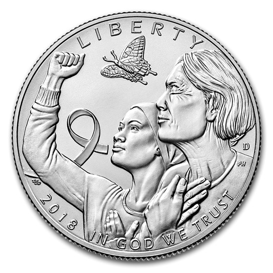2018-D Breast Cancer Awareness Clad 1/2 Dollar BU (Box & COA) 2018-D Breast Cancer Awareness Clad 1/2 Dollar BU (Box & COA)