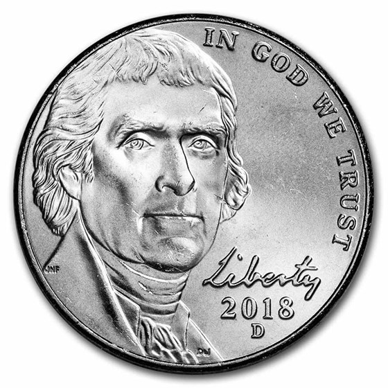 2018-D Jefferson Nickel BU 2018-D Jefferson Nickel BU